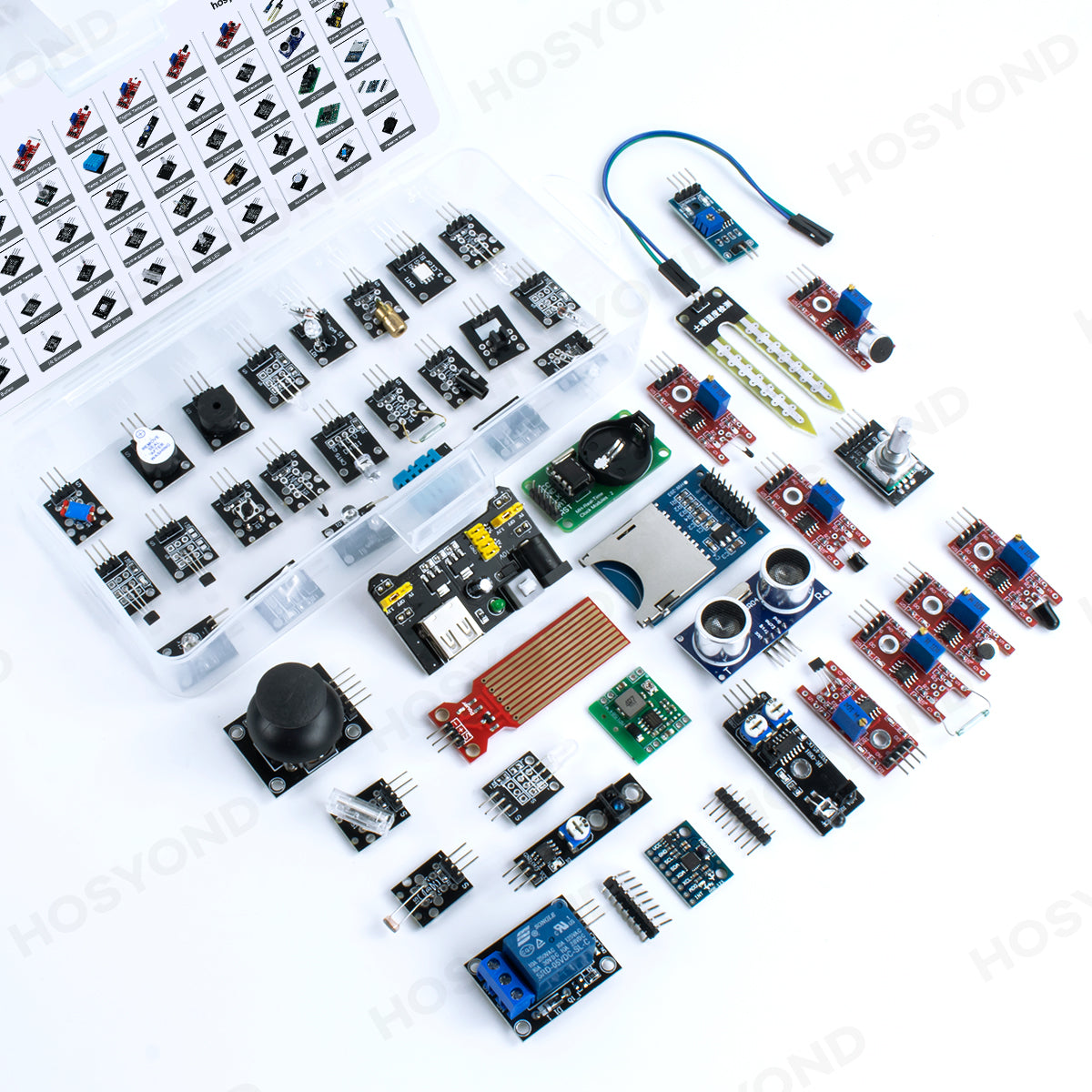 45 in 1 Sensor Module Starter Kit Sensor Module Starter Learning Suit Better Than 37 in 1 Sensor Kit for Arduino