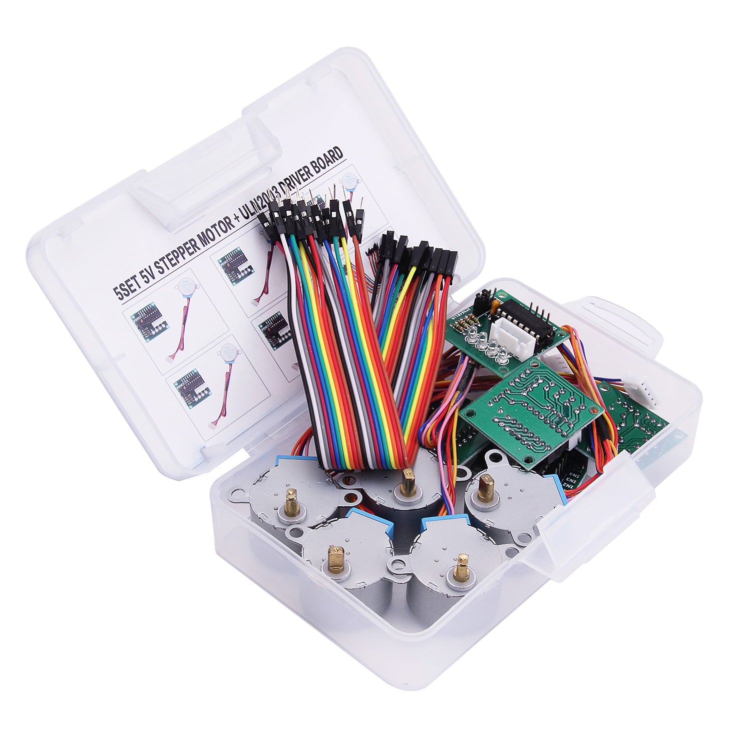 5Pcs/set 28BYJ-48 ULN2003 5V Stepper Motor + ULN2003 Driver Board for Arduino
