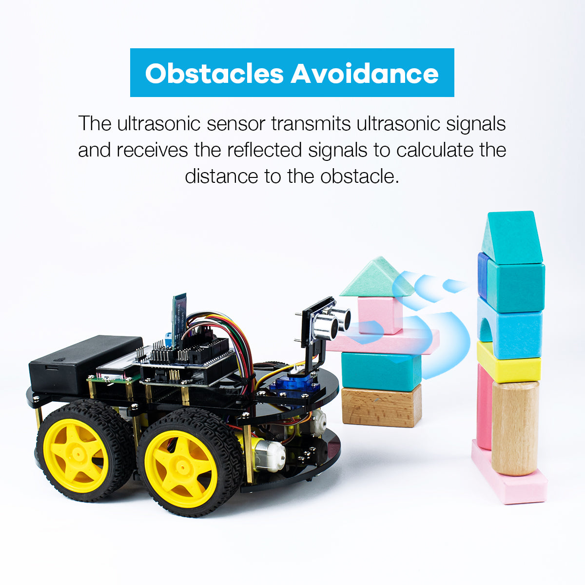 LAFVIN Robotic Starter Kit for Arduino Multi-function Robot Car DIY Electronic Kit with LCD Display