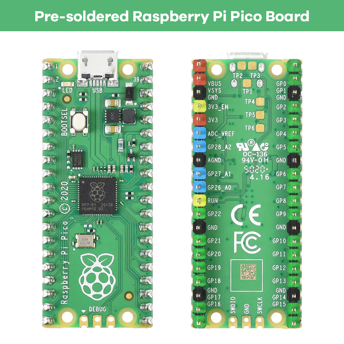 LAFVIN Basic Starter Kit for Raspberry Pi Pico Raspberry Pi Pico Starter Learning Kit STEM Programming Learning Kit for Beginners, Teens and Students