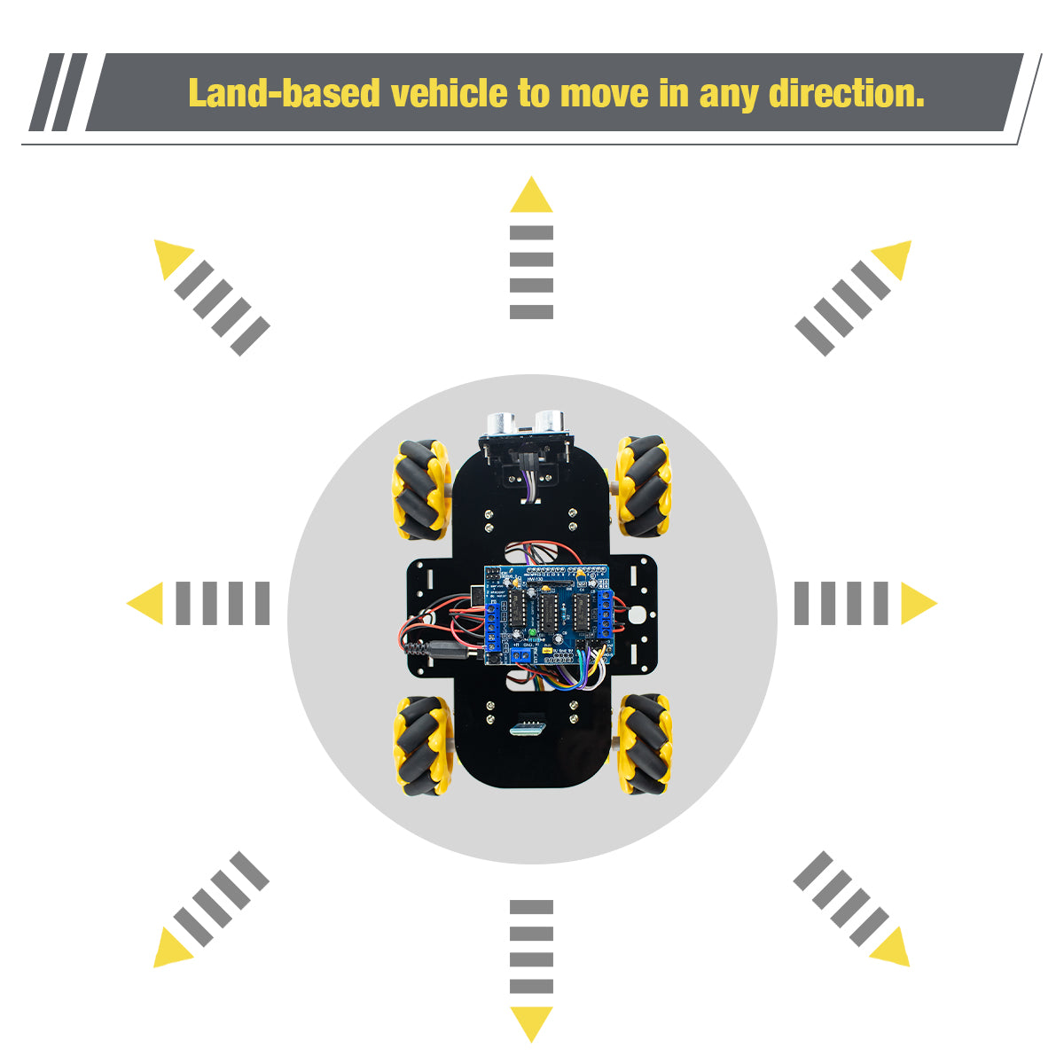 LAFVIN 4WD Mecanum Robot Car for Arduino Robot Car Kit Smart DIY Programming Project