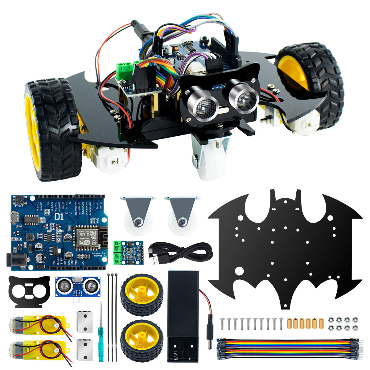 LAFVIN 2WD Smart Robot Car Chassis Kit for Arduino Project DIY Electro