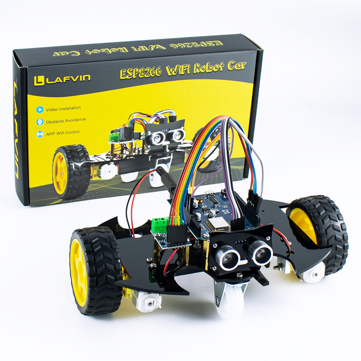 LAFVIN 2WD Smart Robot Car Chassis Kit for Arduino Project DIY Electronic Educational Automation Robot Car