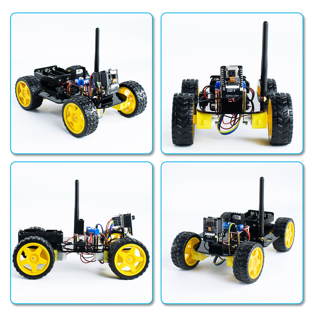 LAFVIN 4WD Smart Robot Car ESP32 Camera Wifi Automation Kit for Arduino ESP Robot with Codes Tutorial Complete Learning Kit