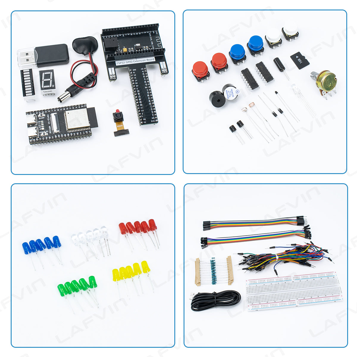 LAFVIN Basic Starter Kit for ESP32-S3-WROOM for Arduino IDE Programming Learning Kit with Tutorial
