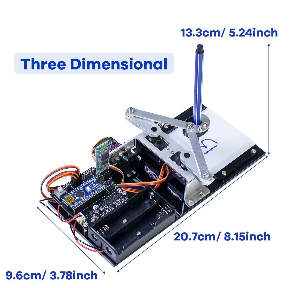 LAFVIN Plotter Robot Arm Kit, Robot Parts, APP Drawing Sketchboard Manipulator DIY Kit Programmable Robot Starter Kit