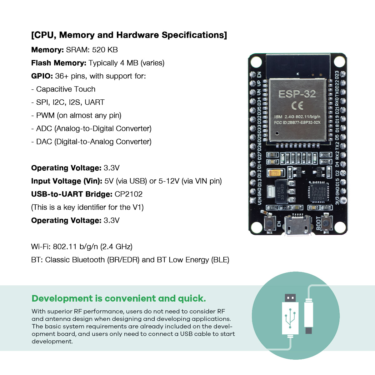 LAFVIN Bionic Eye Robot Kit with ESP32-DEVKIT-V1 Controller Module Programming, Programmable Kit, Includes Expansion Board