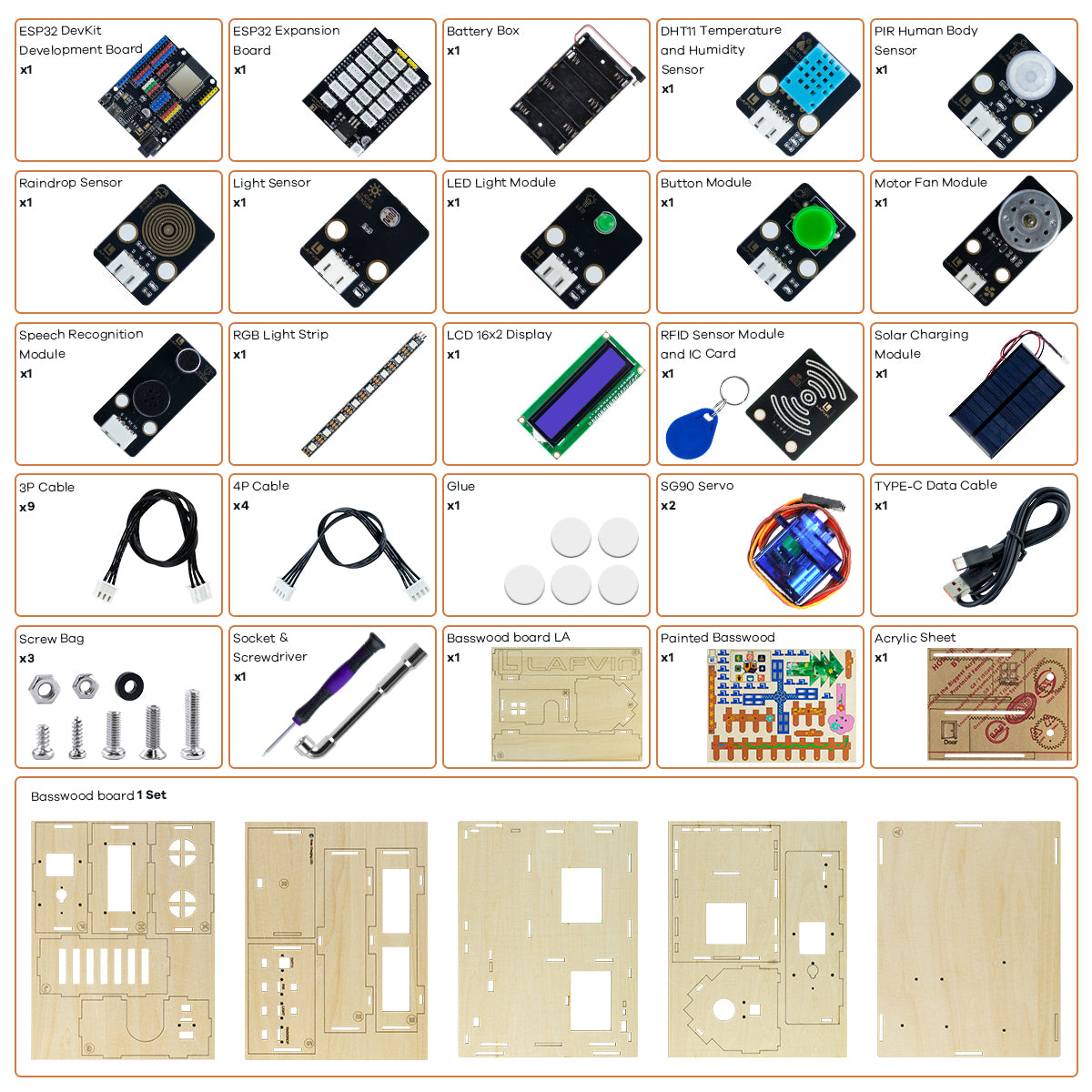 LAFVIN Smart Home Programming Kit for Arduino, Supports Voice Recognition and Mobile App Control, DIY STEM Kit with Tutorials
