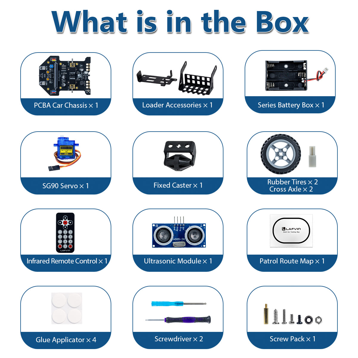LAFVIN Micro:Bit-Smart Car 2WD Programmable DIY Robotics Kit STEM Educational Coding Building Kit for Students Beginners