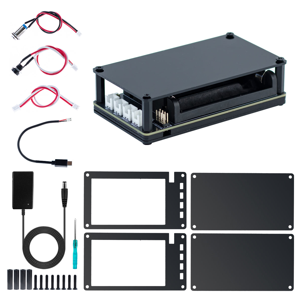 LAFVIN Uninterruptible Power Supply (UPS) Module for Raspberry Pi/Jetson Nano Supports Charging and Power Output at The Same Time 3S & 5V 5A Output