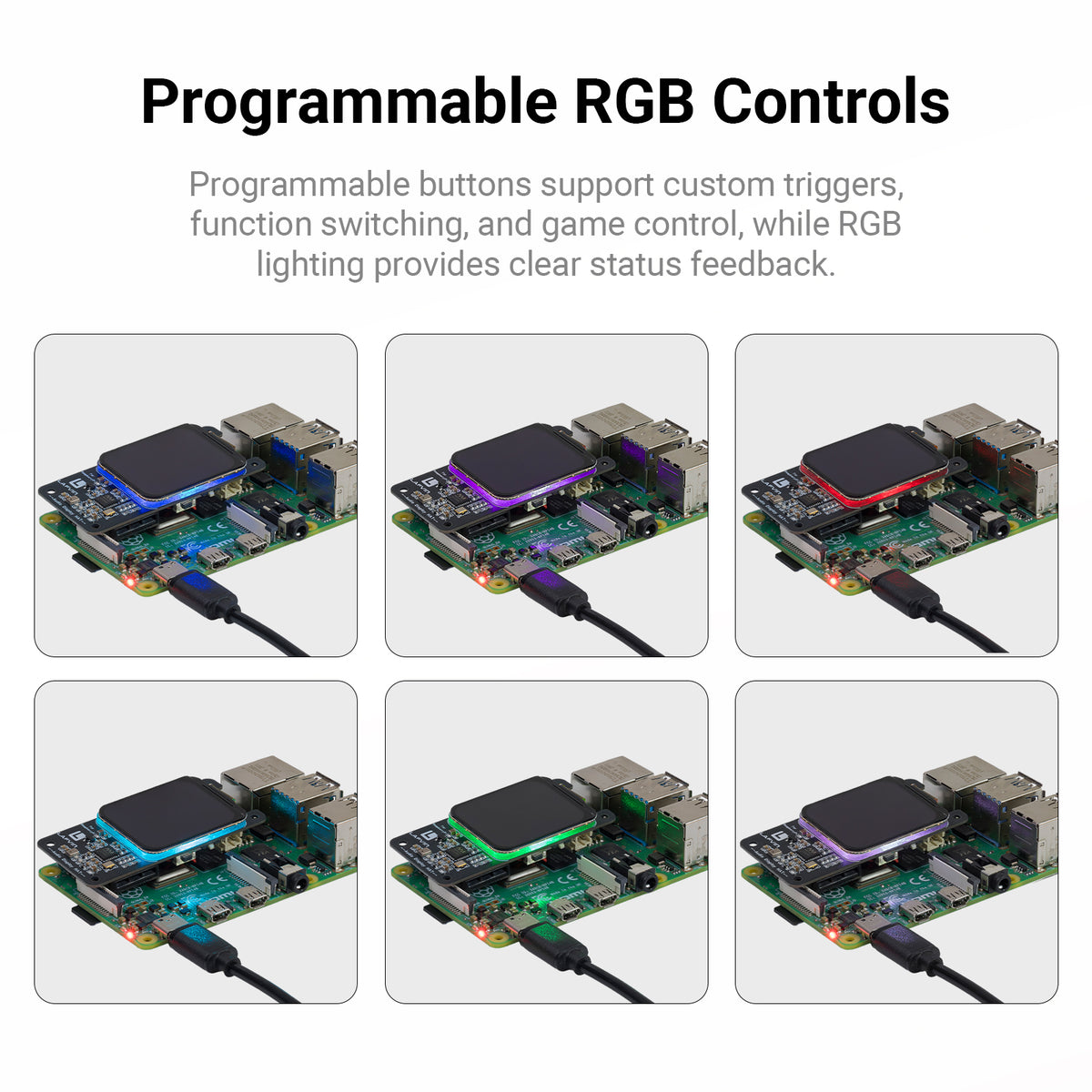 LAFVIN Audio Display HAT for Raspberry Pi with 1.69-inch Color Display Screen Audio + Display Expansion Board