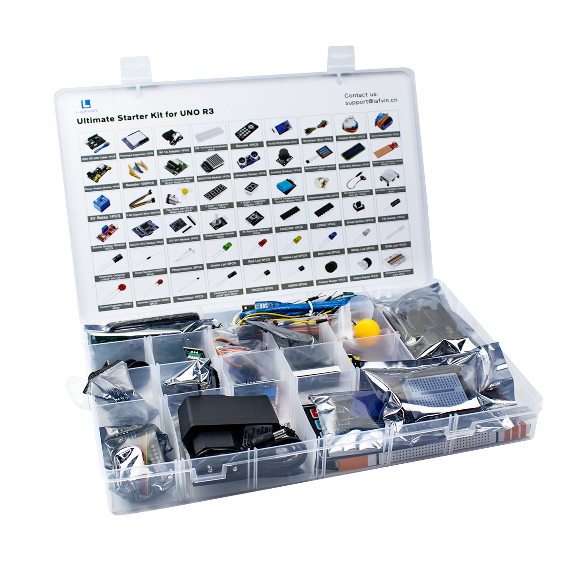 LAFVIN Ultimate Starter Kit for Arduino UNO Upgraded Full Version Starter Programming Learning Kit DIY Project with Tutorial