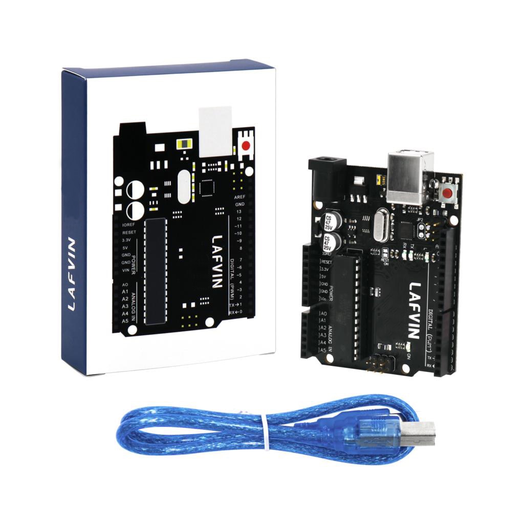 LAFVIN Core Control Board for UNO R3 Board for ATmega328P ATMEGA16U2 with USB Cable for Arduino