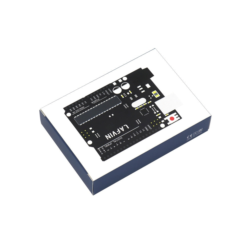 LAFVIN Core Control Board for UNO R3 Board for ATmega328P ATMEGA16U2 with USB Cable for Arduino