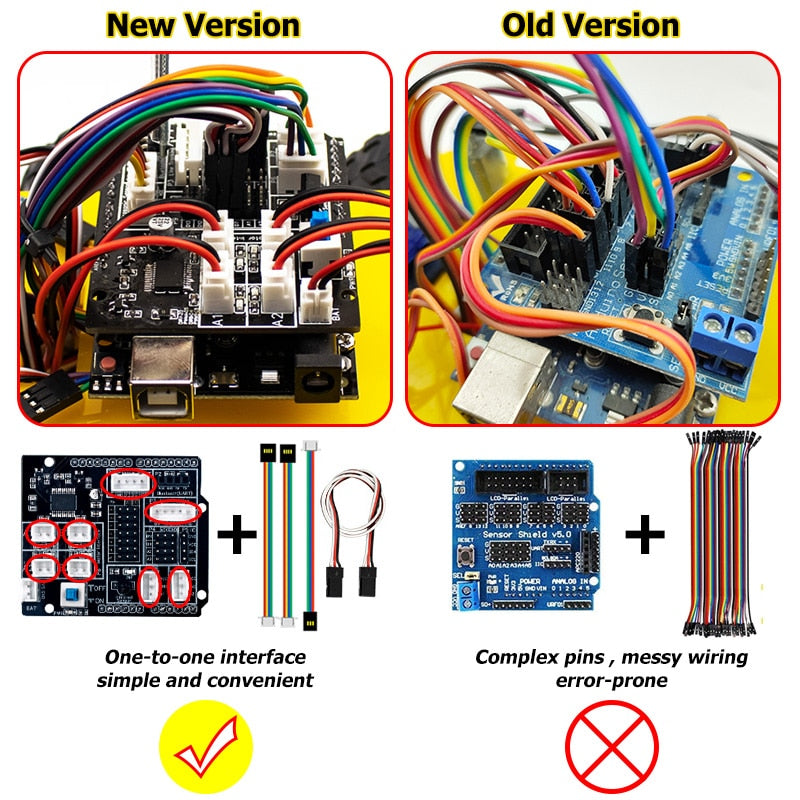 LAFVIN 4WD Smart Robot Car Kit V2 for Arduino Robot STEM /Graphical Programming Robot Car