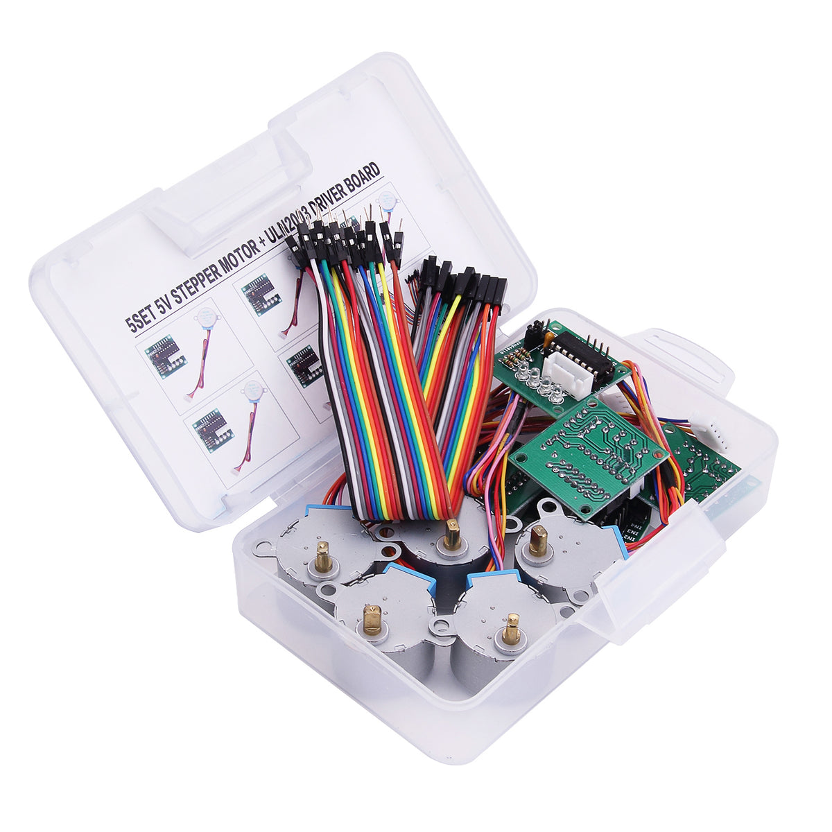 5Pcs/set 28BYJ-48 ULN2003 5V Stepper Motor + ULN2003 Driver Board for Arduino