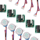 5Pcs/set 28BYJ-48 ULN2003 5V Stepper Motor + ULN2003 Driver Board for Arduino