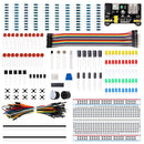 Electronic Component kit with Power Supply Module, Breadboard, Resistor, Capacitor, LED, Potentiometer for Arduino