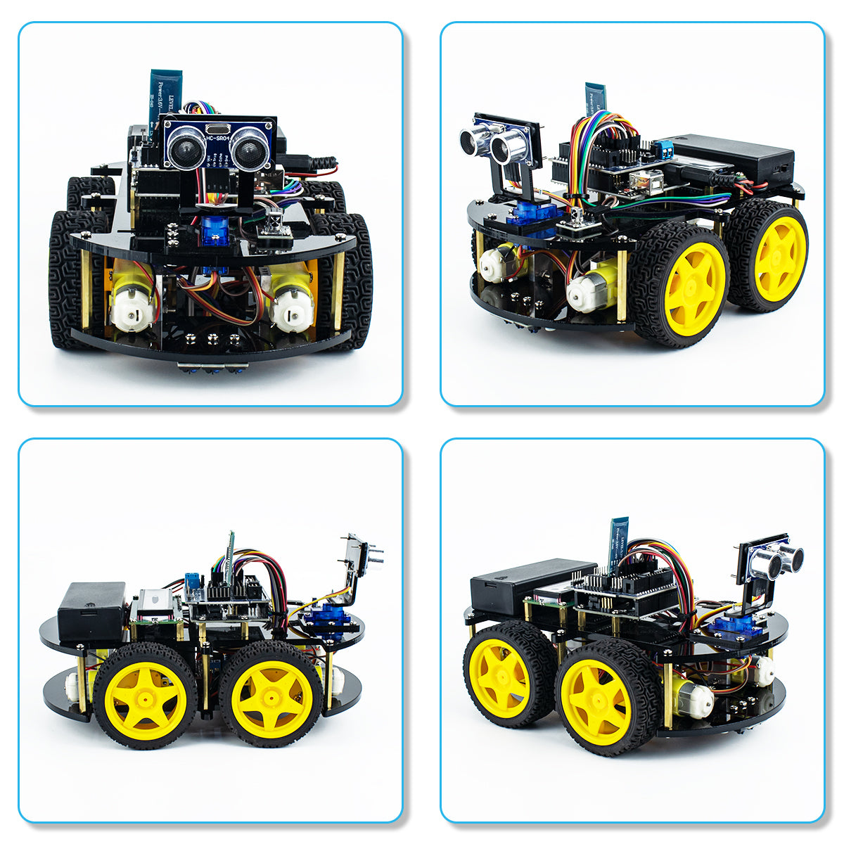 LAFVIN Robotic Starter Kit for Arduino Multi-function Robot Car DIY Electronic Kit with LCD Display