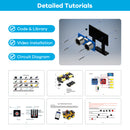 LAFVIN Robot Car Kit for Arduino for UNO R3 Programming Project 4WD Robotic Kit DIY Automation Toy Car Set with Tutorial