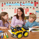 LAFVIN Robot Car Kit for Arduino for UNO R3 Programming Project 4WD Robotic Kit DIY Automation Toy Car Set with Tutorial