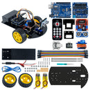 LAFVIN Smart Robot Car 2WD Chassis Kit with Ultrasonic Module, L298N Driver Board, Remote, IR Control for Arduino UNO DIY Kit