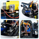 LAFVIN Smart Robot Car 2WD Chassis Kit with Ultrasonic Module, L298N Driver Board, Remote, IR Control for Arduino UNO DIY Kit