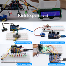 LAFVIN Super Learning Kit for Arduino for UNO R3 CH340 R3 Board Programming Kit with Breadboard/Step Motor with Tutorial