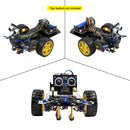 LAFVIN Multi Smart Robot Car Kit V2.0 for Microbit Robot Intelligent and Educational Toy Car Robotic Kit with Tutorial