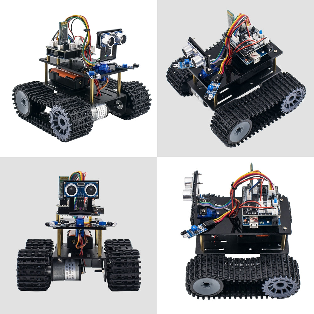 LAFVIN Mini Tank Robot Smart Robot Car Kit for Arduino Robot Education Programming Kit with Tutorial