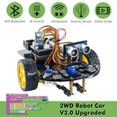 LAFVIN Smart Robot Car for Arduino 2WD Chassis Robot Car Kit  DIY Robotic Car Programming Codes for Learning and Educational Complete Set