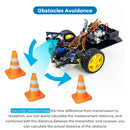 LAFVIN Smart Robot Car for Arduino 2WD Chassis Robot Car Kit  DIY Robotic Car Programming Codes for Learning and Educational Complete Set