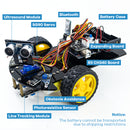LAFVIN Smart Robot Car for Arduino 2WD Chassis Robot Car Kit  DIY Robotic Car Programming Codes for Learning and Educational Complete Set