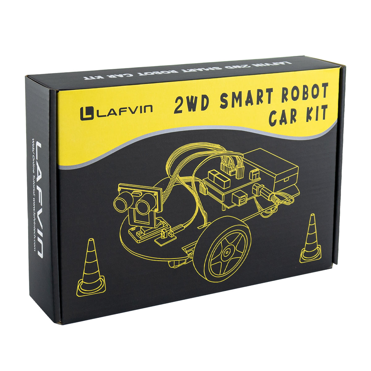 LAFVIN Smart Robot Car 2WD Chassis Kit Upgraded V2.0 for Arduino Robot STEM /Graphical Programming Robot Car