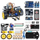 LAFVIN Smart Robot Car 2WD Chassis Kit with Ultrasonic Module, L298N Driver Board, Remote, IR Control for Arduino UNO DIY Kit