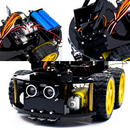 LAFVIN Mechanical 4WD Robot Arm Car Kit for Arduino Smart Robot Car Set for Learning Education Automation Kits