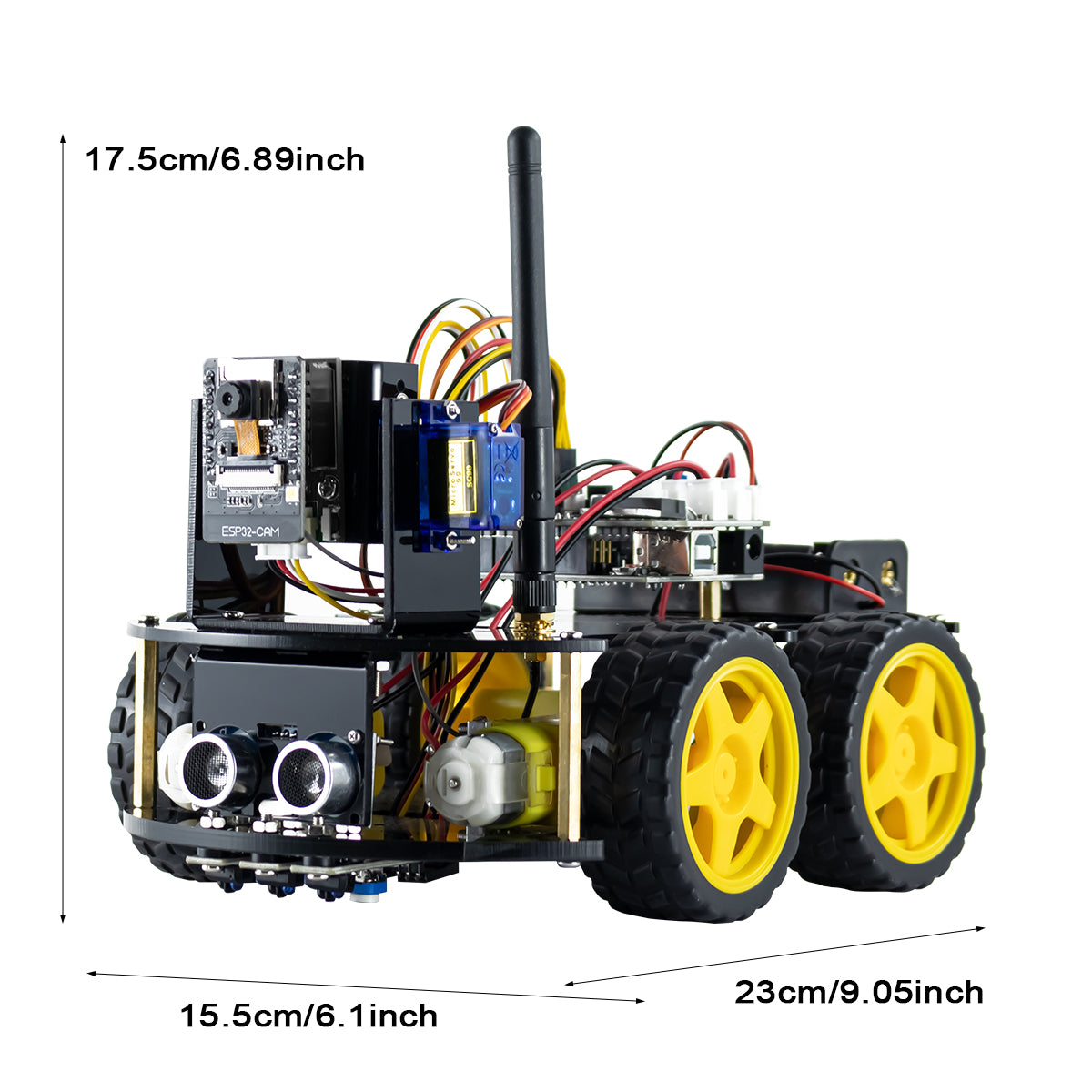 LAFVIN Robot Starter Kit for Arduino Project with ESP32 Camera WIFI Intelligent and Educational Robotic Car Kit for UNO R3