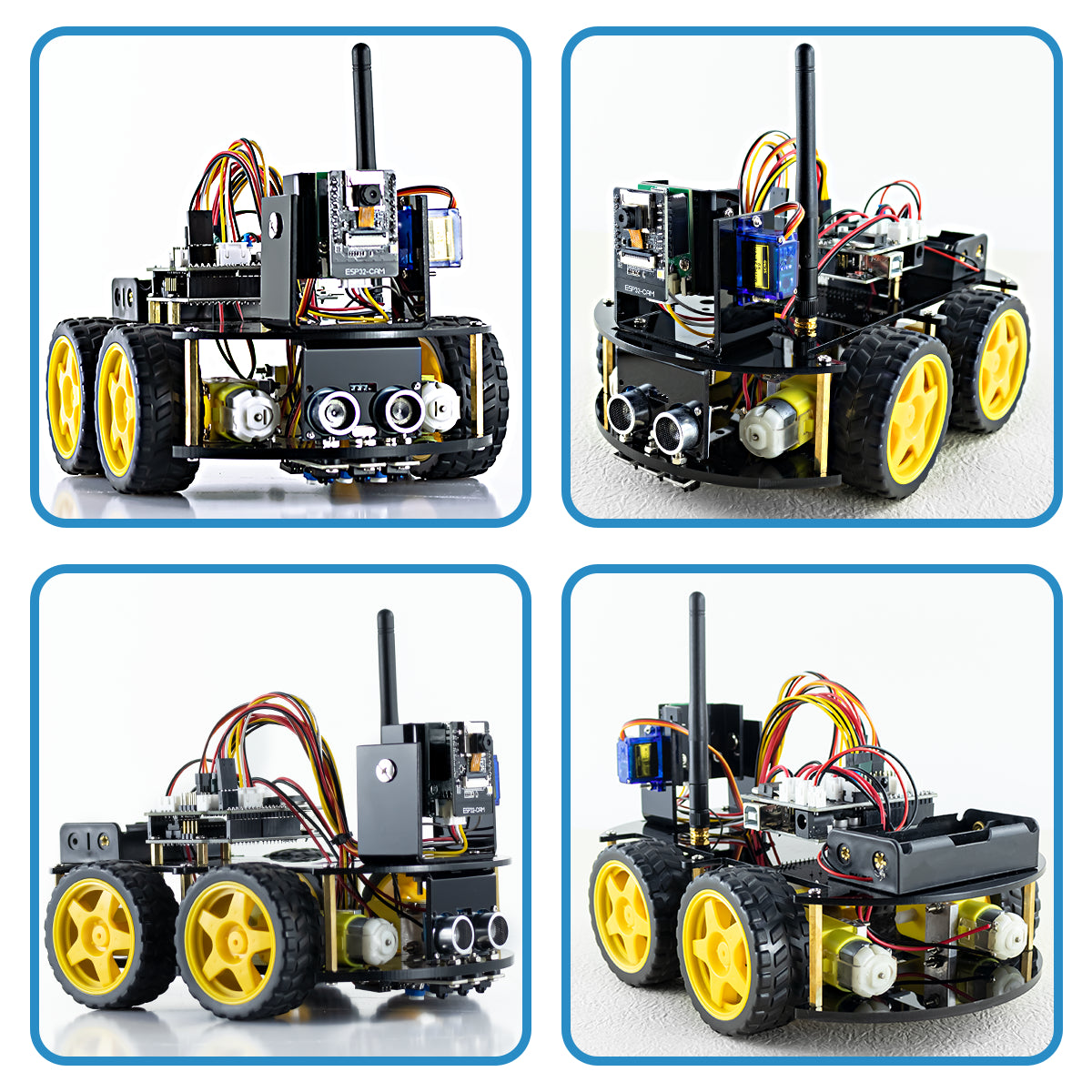 LAFVIN Robot Starter Kit for Arduino Project with ESP32 Camera WIFI Intelligent and Educational Robotic Car Kit for UNO R3