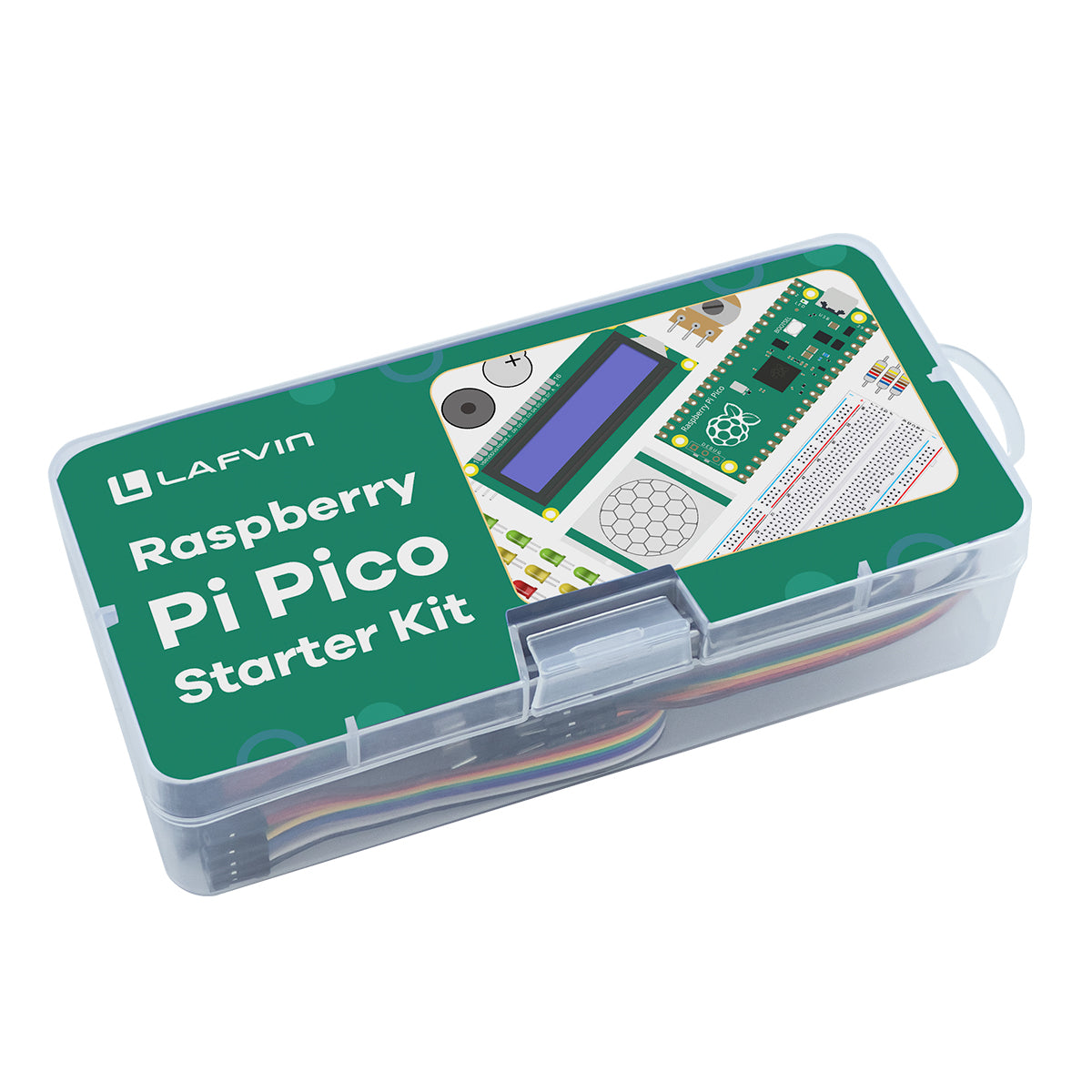 LAFVIN Basic Starter Kit for Raspberry Pi Pico Raspberry Pi Pico Starter Learning Kit STEM Programming Learning Kit for Beginners, Teens and Students