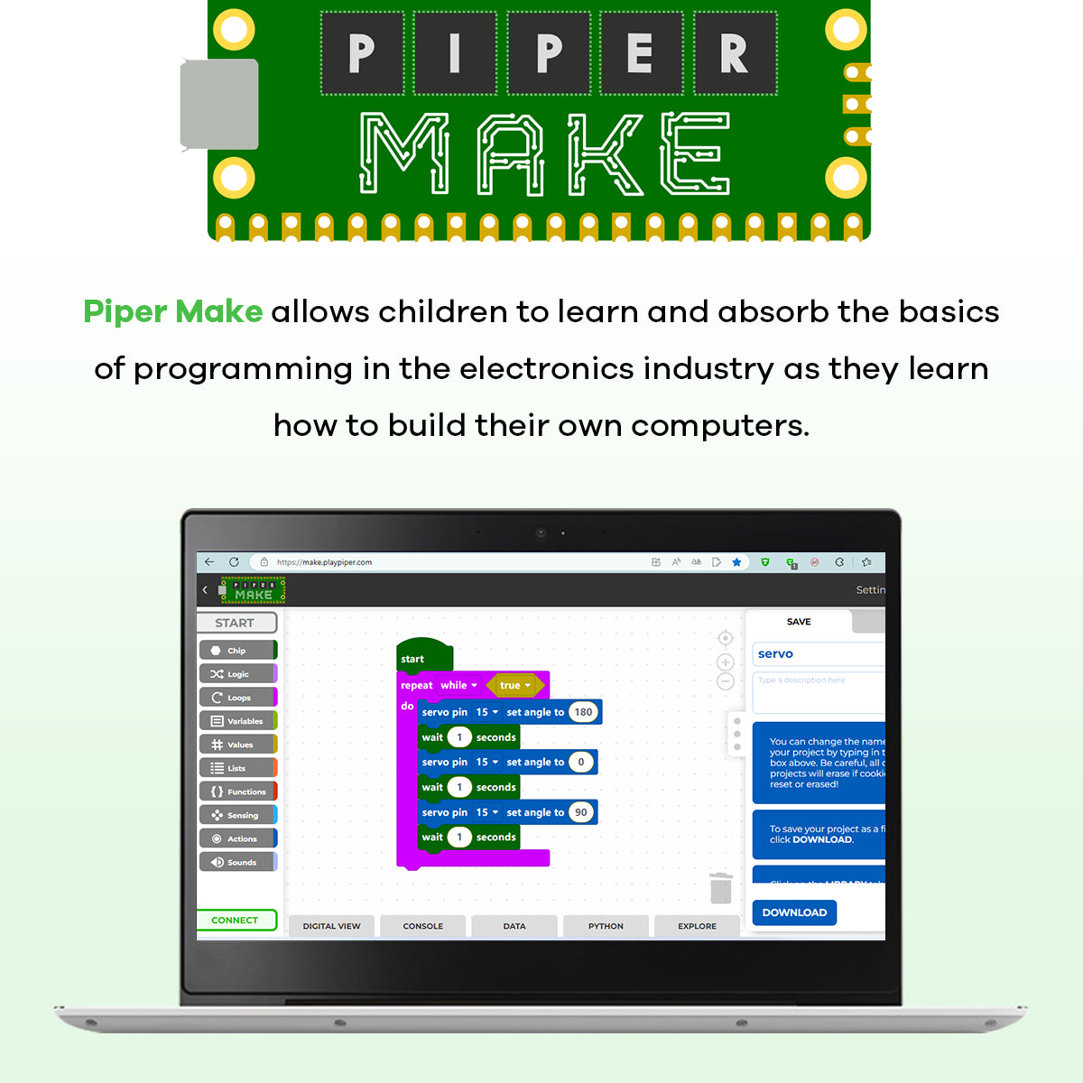 LAFVIN Basic Starter Kit for Raspberry Pi Pico Raspberry Pi Pico Starter Learning Kit STEM Programming Learning Kit for Beginners, Teens and Students