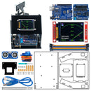 LAFVIN Simulation Ultrasonic Radar Sensor Module for Arduino DIY Kit 180-Degree Scanning Detector With 1.8" SPI TFT Screen