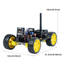 LAFVIN 4WD Smart Robot Car ESP32 Camera Wifi Automation Kit for Arduino ESP Robot with Codes Tutorial Complete Learning Kit