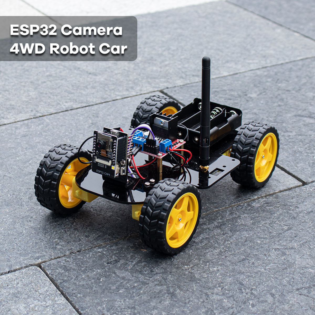 LAFVIN 4WD Smart Robot Car ESP32 Camera Wifi Automation Kit for Arduino ESP Robot with Codes Tutorial Complete Learning Kit