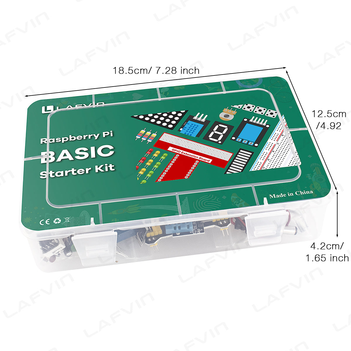 LAFVIN Basic Starter Kit for Raspberry Pi Development Board Breadboard LCD1602 Module Python C Java Scratch Beginner Kit