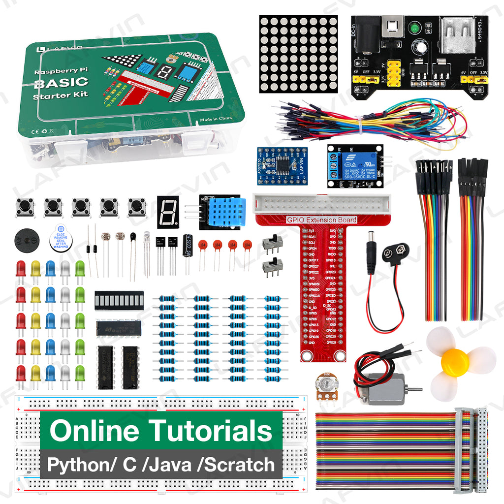 LAFVIN Basic Starter Kit for Raspberry Pi Development Board Breadboard