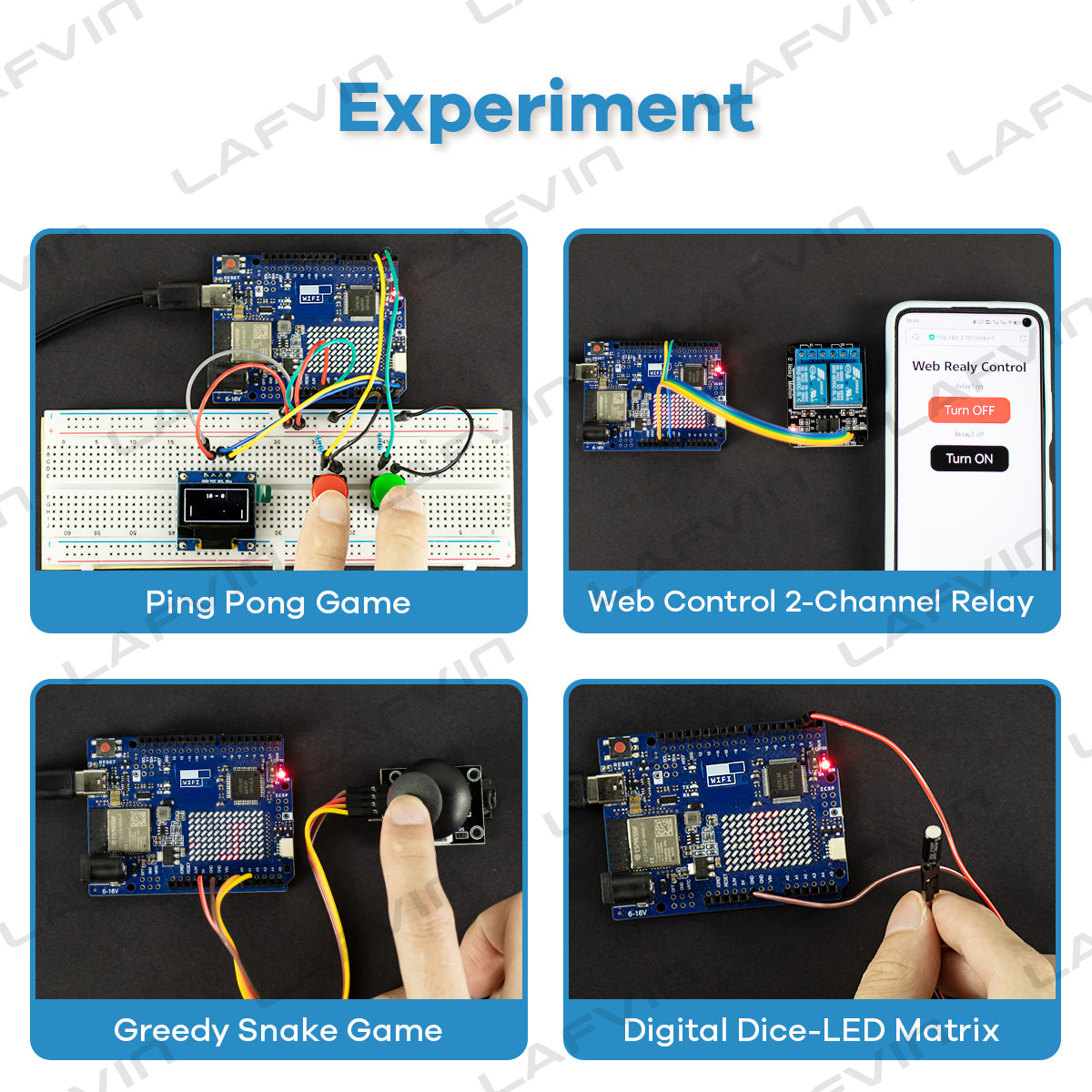 LAFVIN Complete Starter Kit for Arduino for R4 with Tutorial Updated DIY Electronics Learning Set with Box