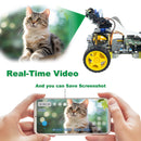 LAFVIN Robot Car Kit for Raspberry Pi 4WD Smart Car Kit with Cam Module Python Programming DIY Projects Kit