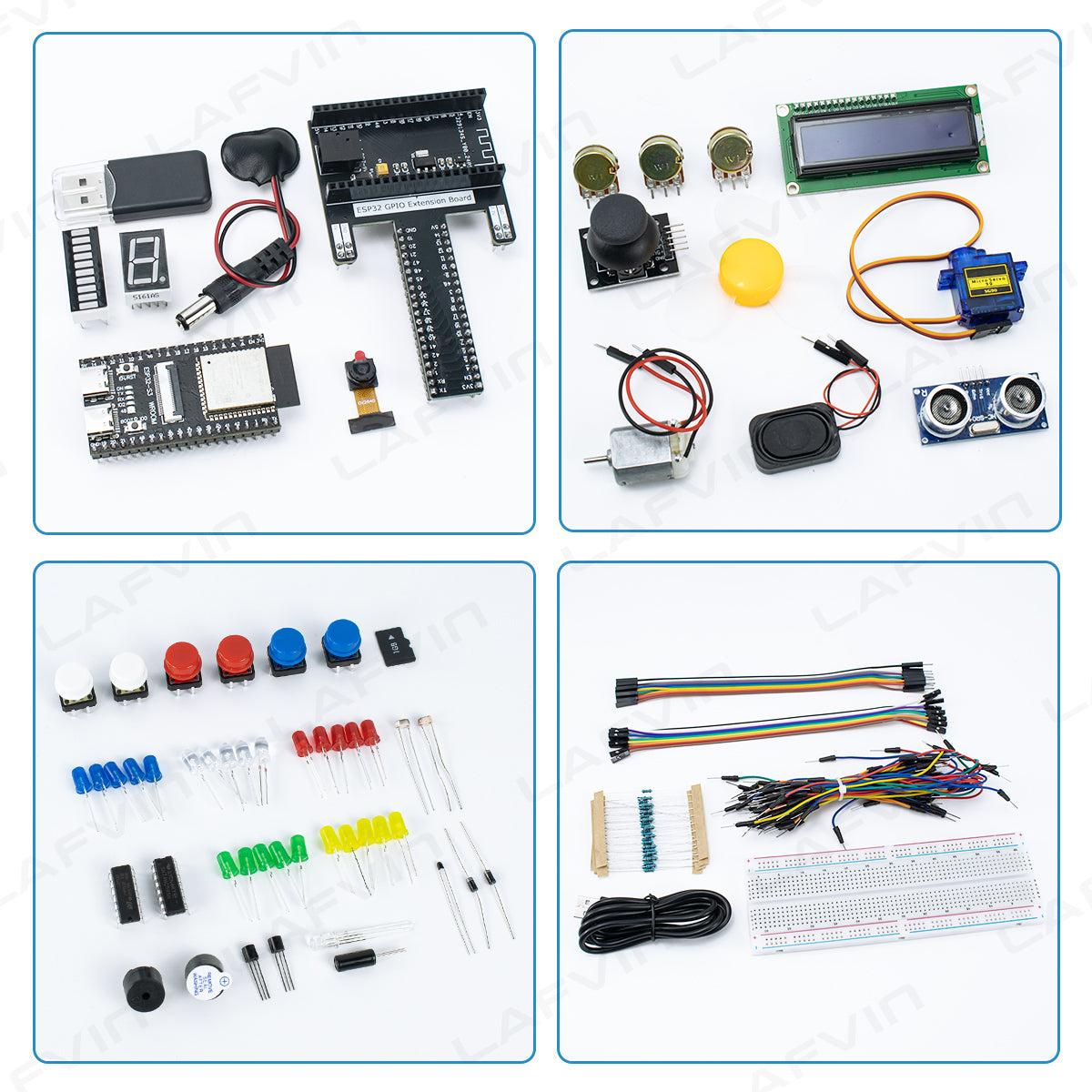 LAFVIN Super Starter Kit for ESP32-S3-WROOM MicroPython and C Language Programming Learning Kit with Tutorial