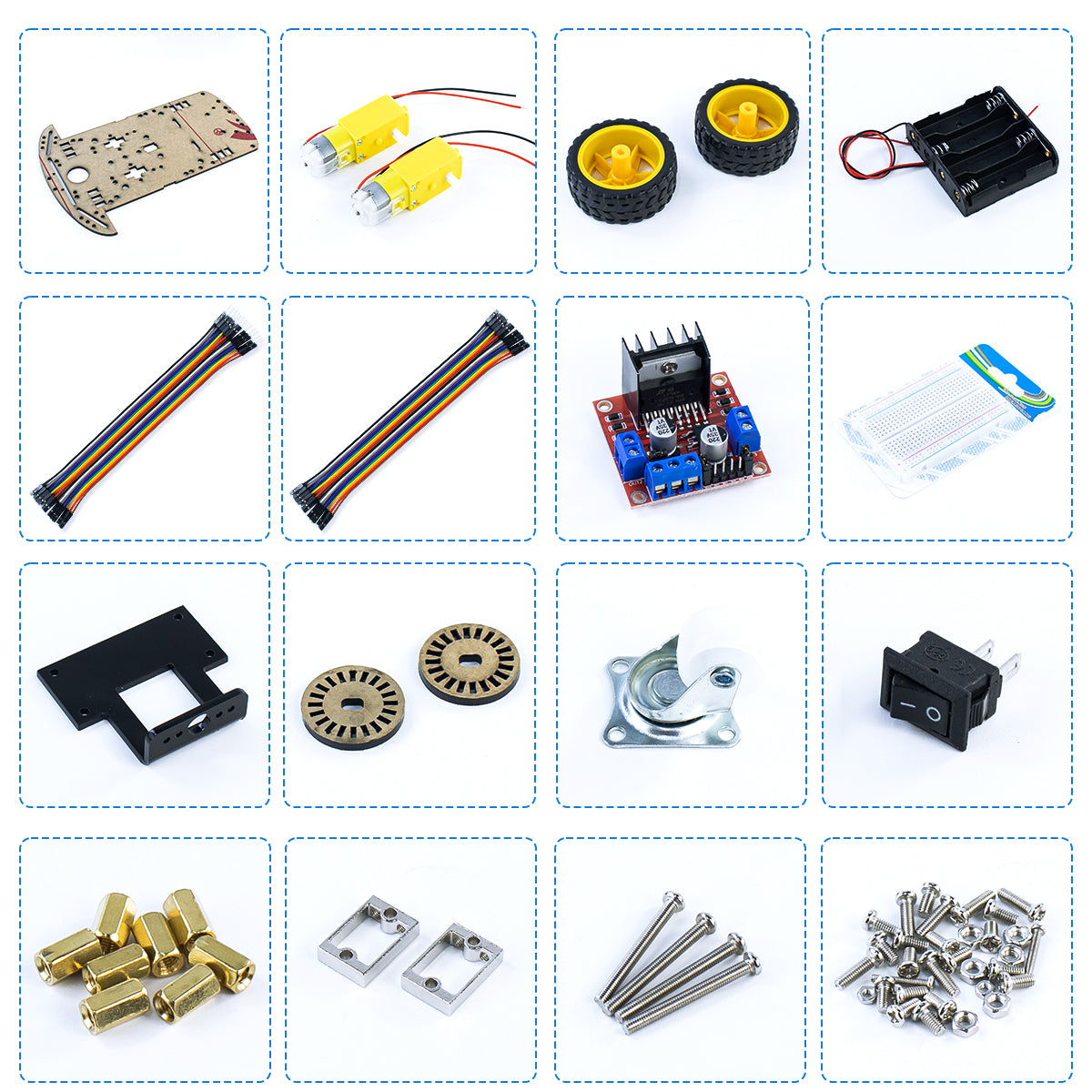 LAFVIN 2WD Robot Smart Car Chassis Kits Diy Kit for Arduino Education Robot Smart Car Kit