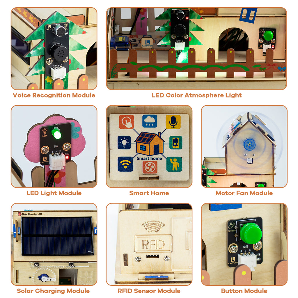LAFVIN Smart Home Programming Kit for Arduino, Supports Voice Recognit